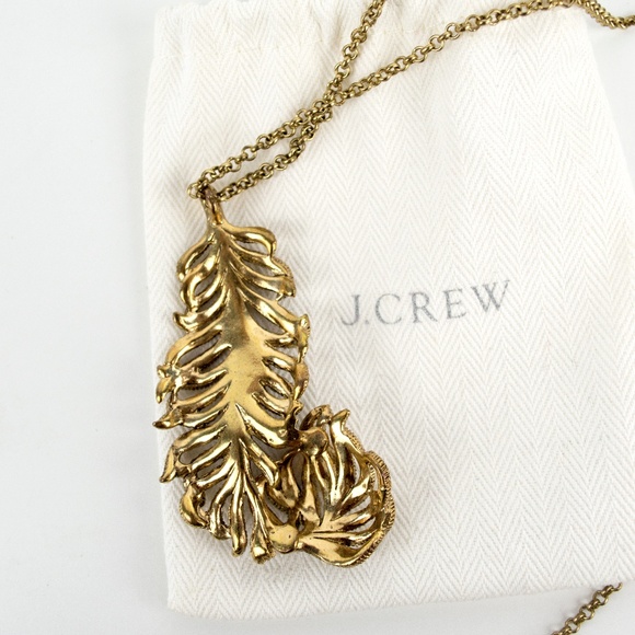 J.Crew Feather Necklace - Picture 3 of 3