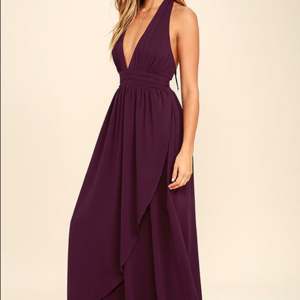 Lulus stop and stare long formal dress