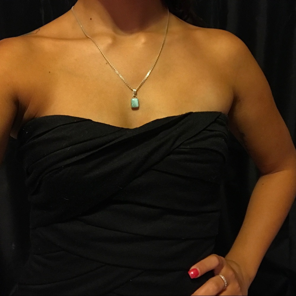 Black strapless layered mini dress size Small