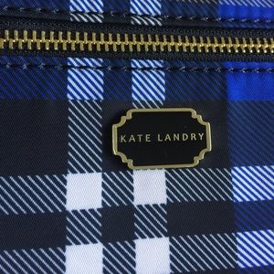 AUTHENTIC NWT Blue Plaid Kate Landry cross-body
