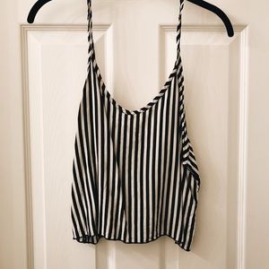 striped crop top from brandy melville