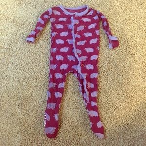 Kickee Pants Ruffle Footie Sz 3-6m