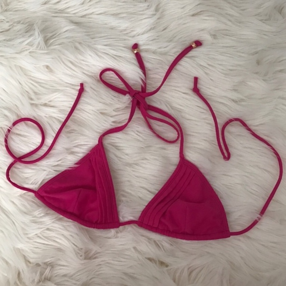 Shoshana fuchsia bikini top size small