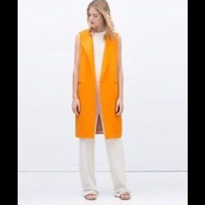 Zara Orange Waistcoat