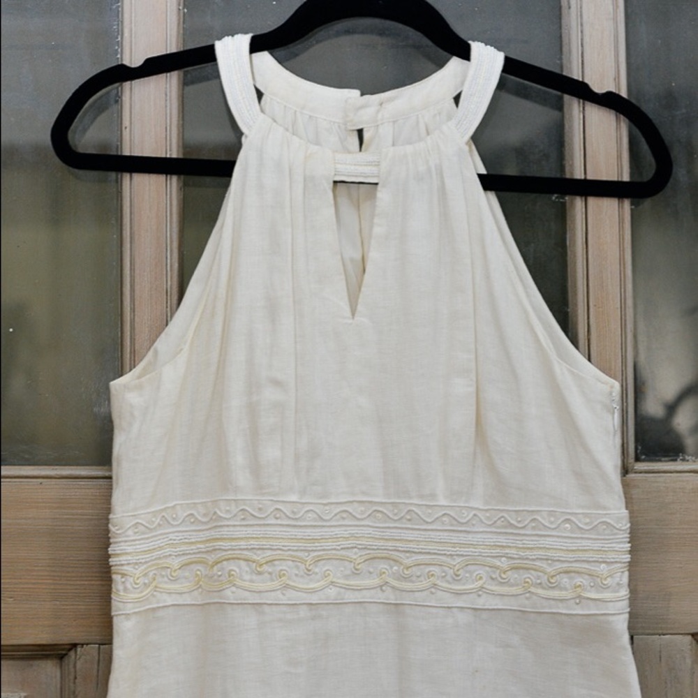 White Linen Dress