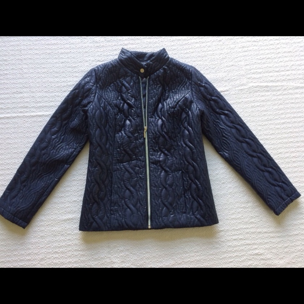 Isaac Mizrahi Live Navy Blue Jacket