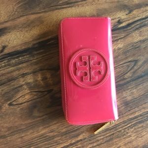 Tory Burch pink wallet