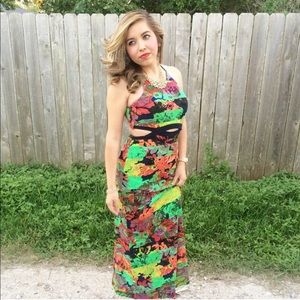 Floral print dress