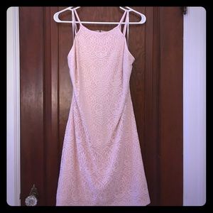 Blush pink midi dress by Guess size 8