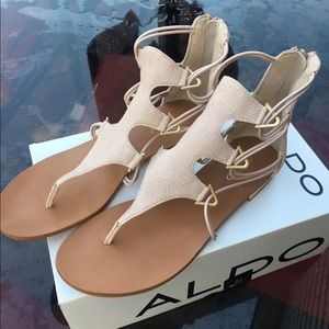 Also rose gold sandal