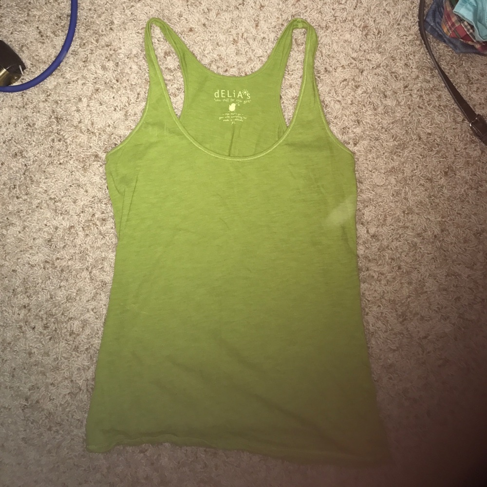 Green dELias tank top