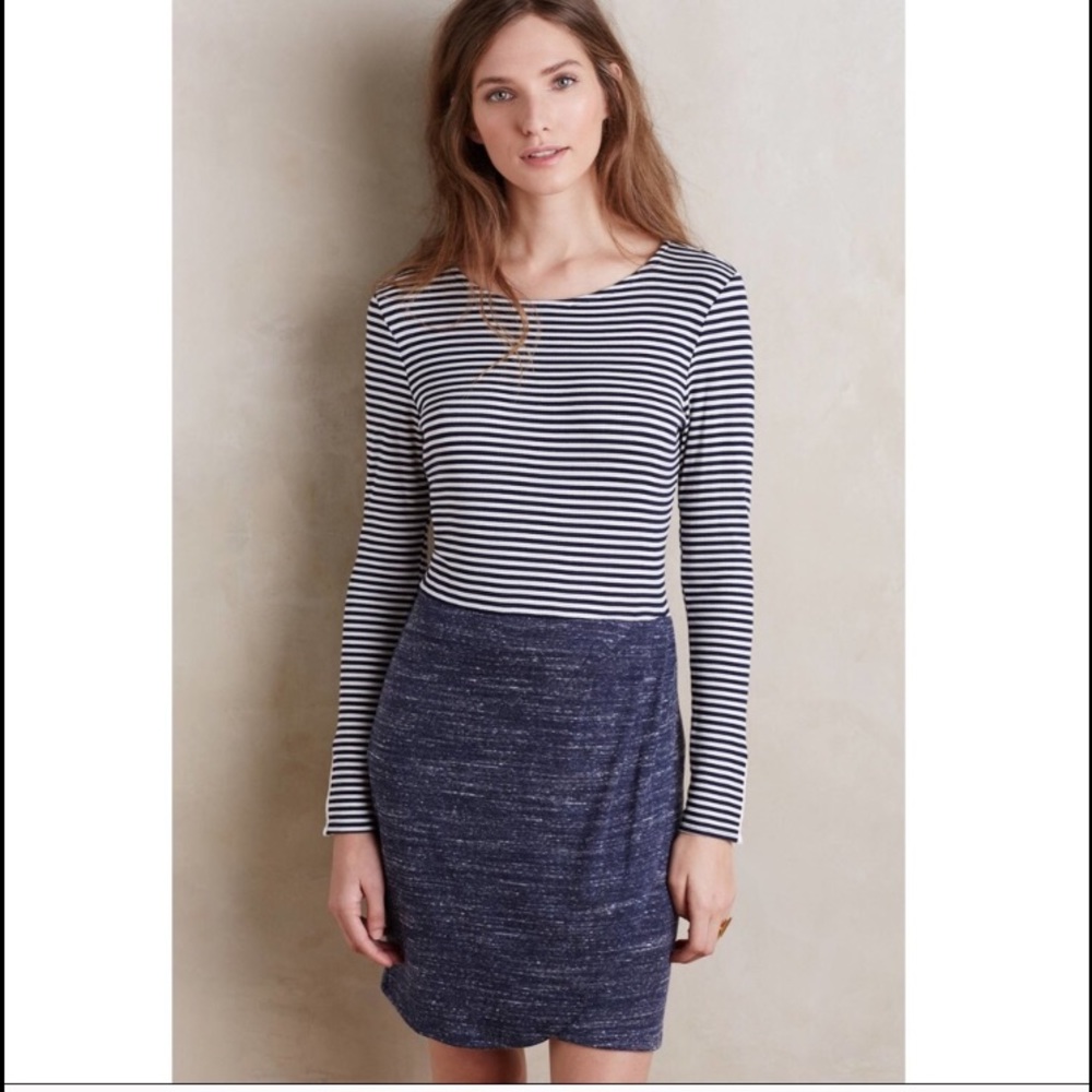Anthropologie Mixed Stripe Dress XS NWT
