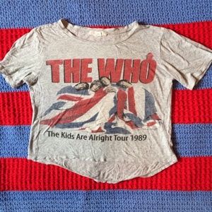 Forever 21 vintage band crop top