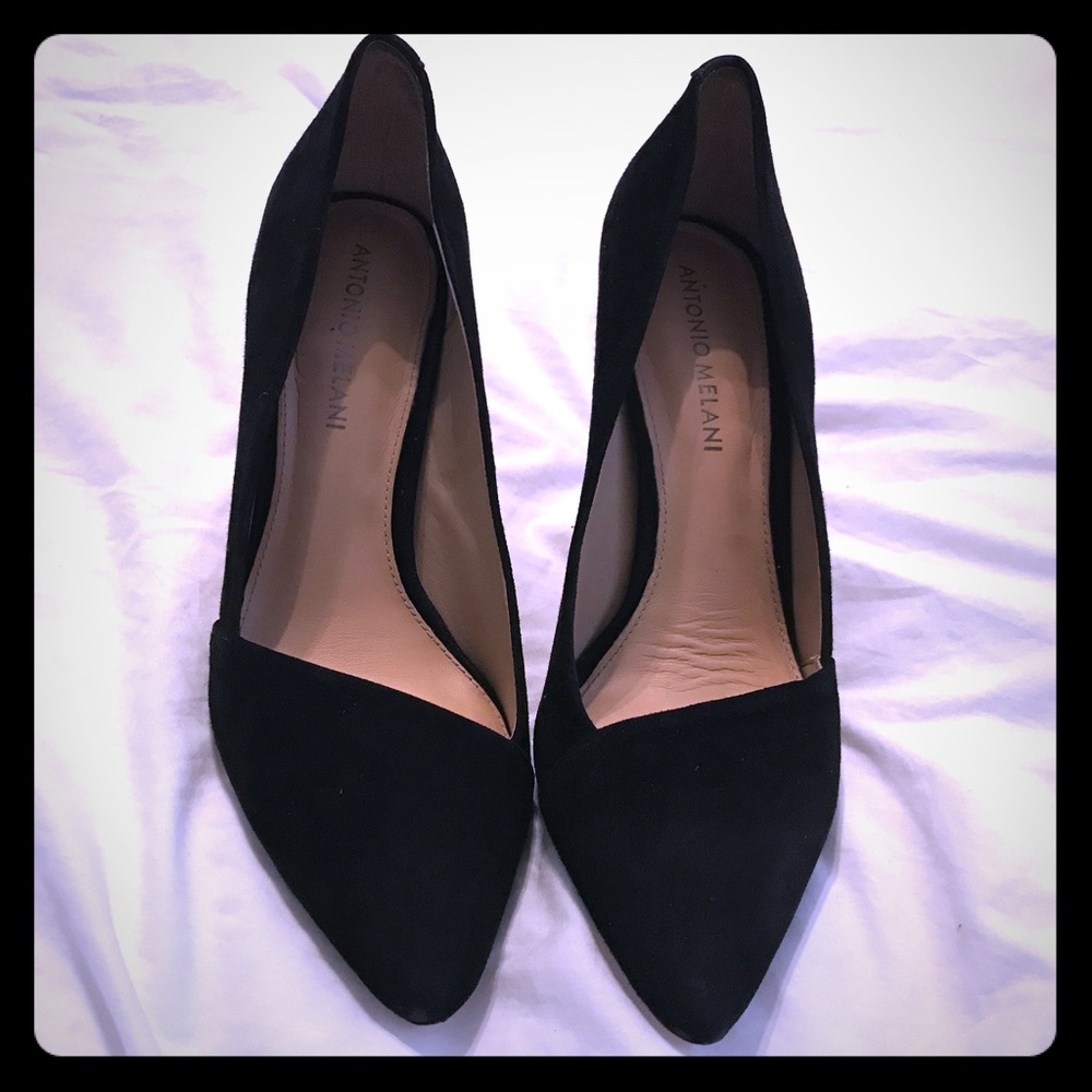 Antonio Melani black cut out pumps