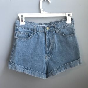 High waisted shorts