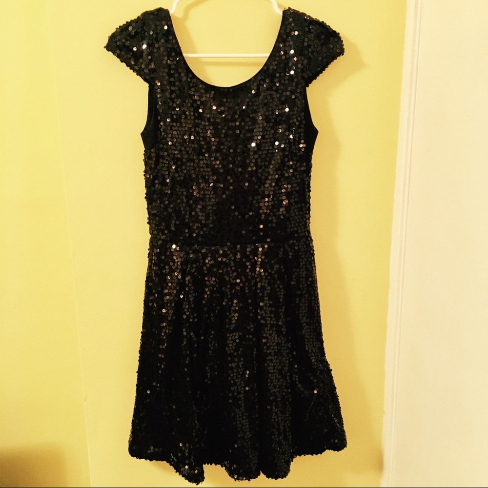 dELiAs black sequin party dress