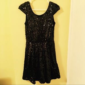 dELiAs black sequin party dress