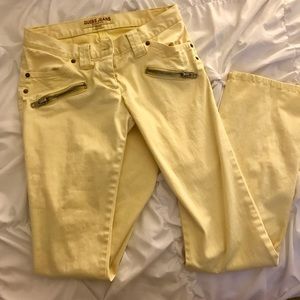 Vintage Yellow Guess Jeans