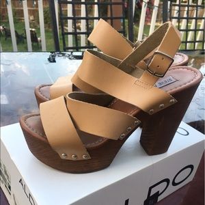 Steve Madden studded wedges