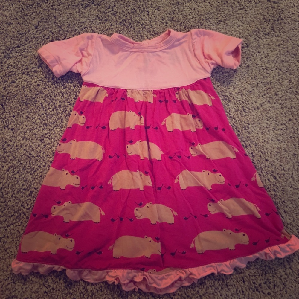 Kickee Pants Keyhole Dress Sz 3-6m