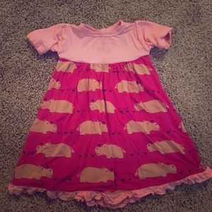 Kickee Pants Keyhole Dress Sz 3-6m