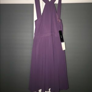 Lulu's Dusty Purple Skater Dress