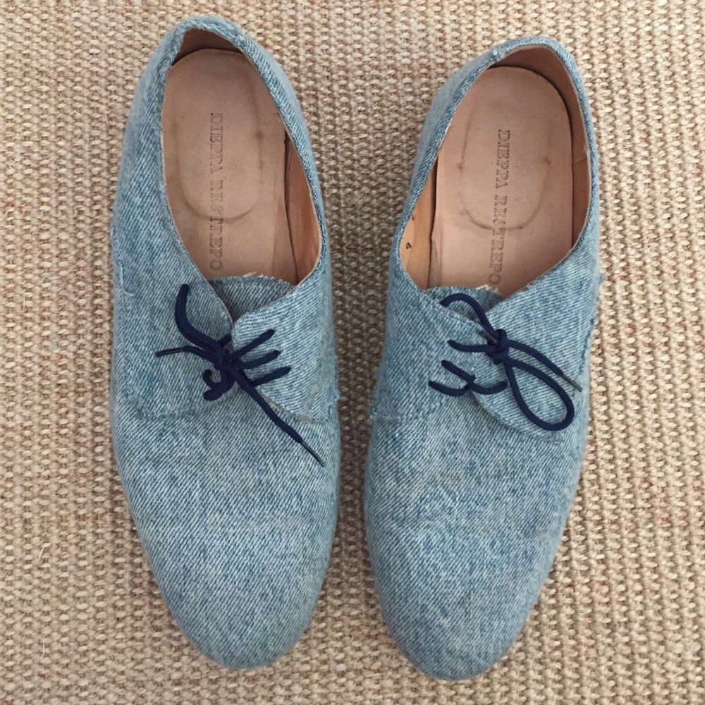 Dieppa Restrepo denim lace-up oxfords