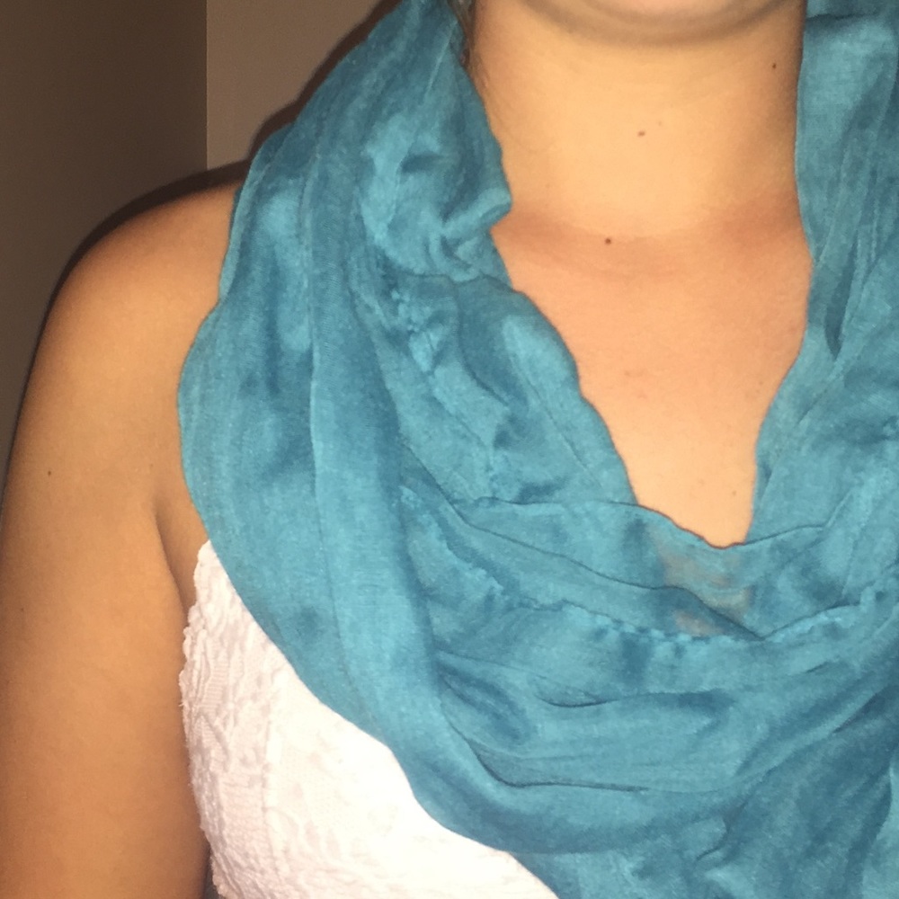 Plain Teal Scarf