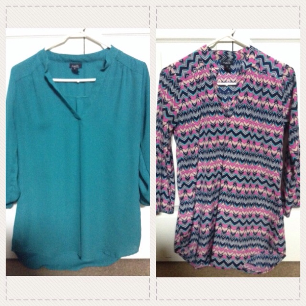➡️BUNDLE⬅️ Chevron and Turquoise Top