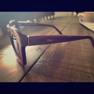 Authentic Chloé Red Sunglasses
