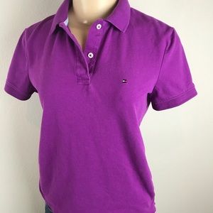 Tommy Hilfiger Polo Shirt Shirt Sleeve Women Sz S