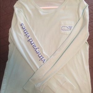Mint green vineyard vine shirt