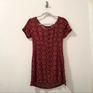 Brandy Melville Boho Button-Up Dress