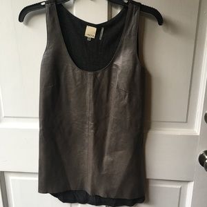 Pleather Tank Top