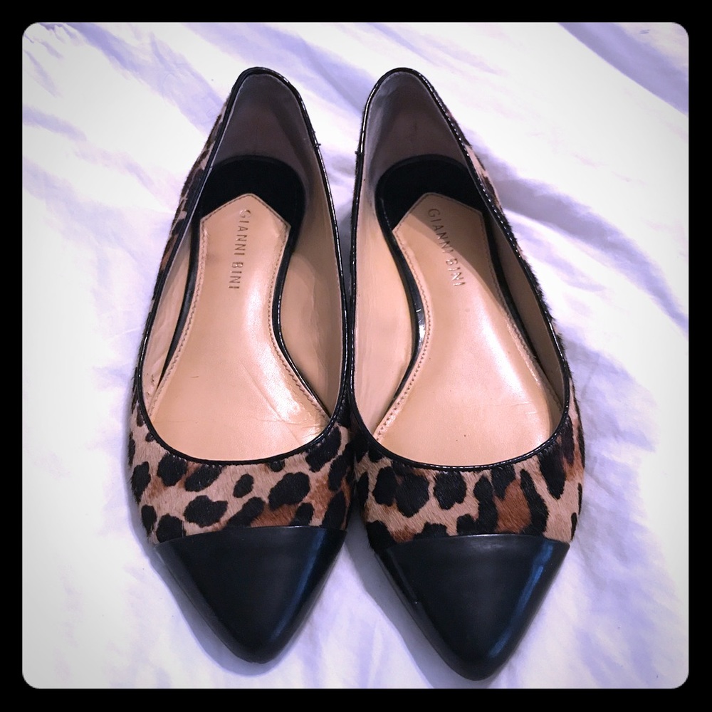 Gianni bini leopard flats