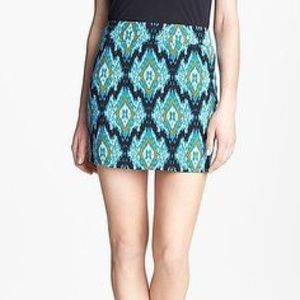 Pieces by Kensie Ikat-print stretch mini skirt