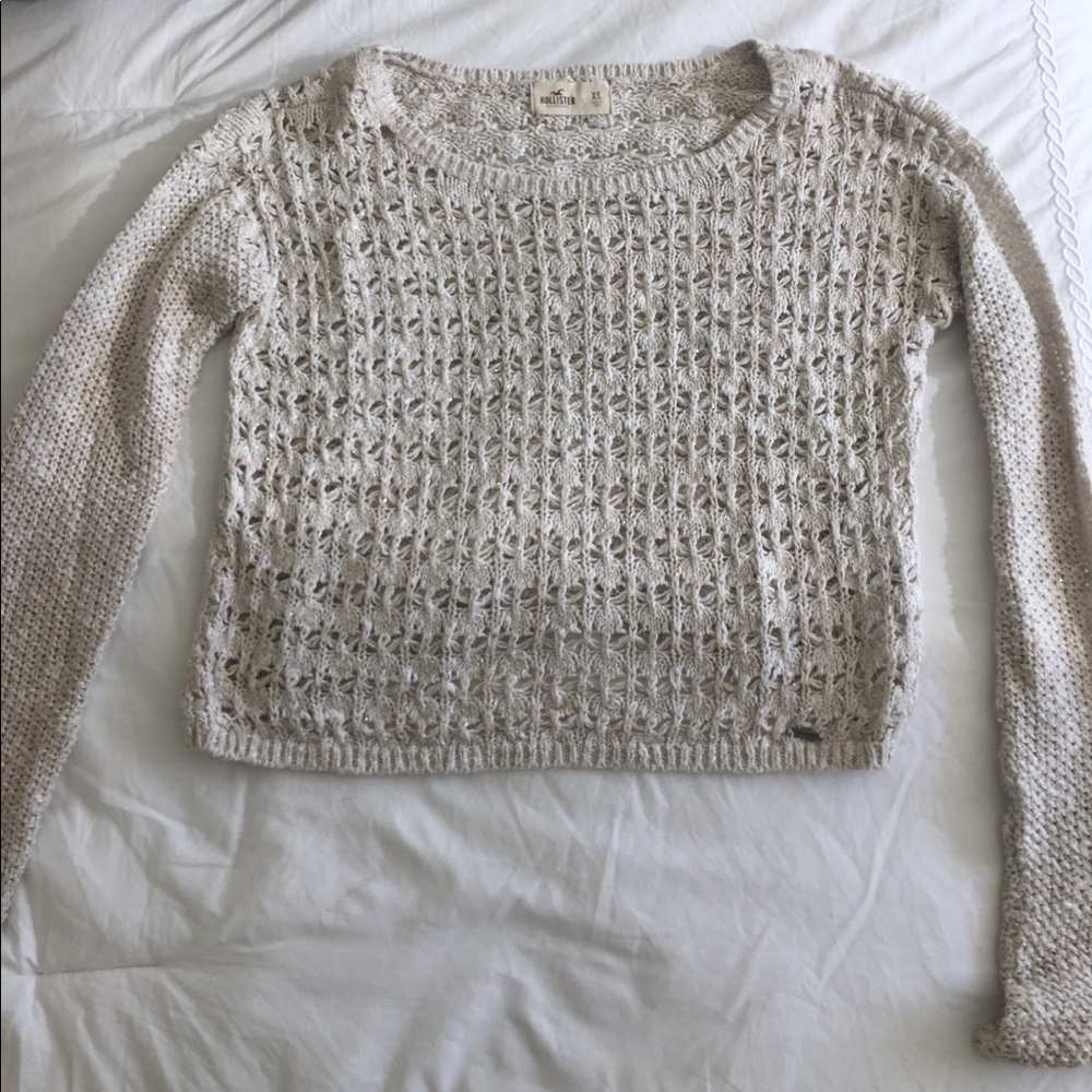 Hollister Cream Sweater