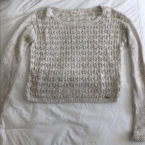 Hollister Cream Sweater
