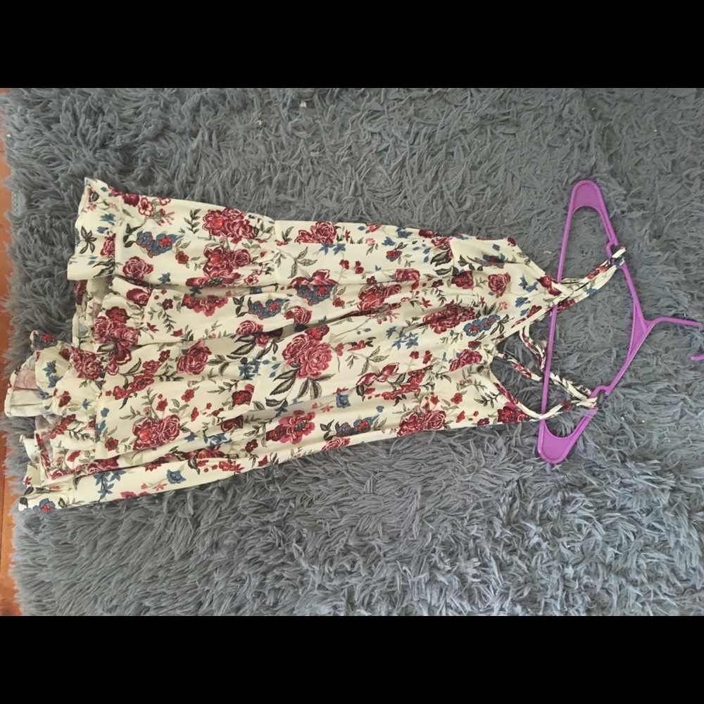 tiered babydoll floral dress