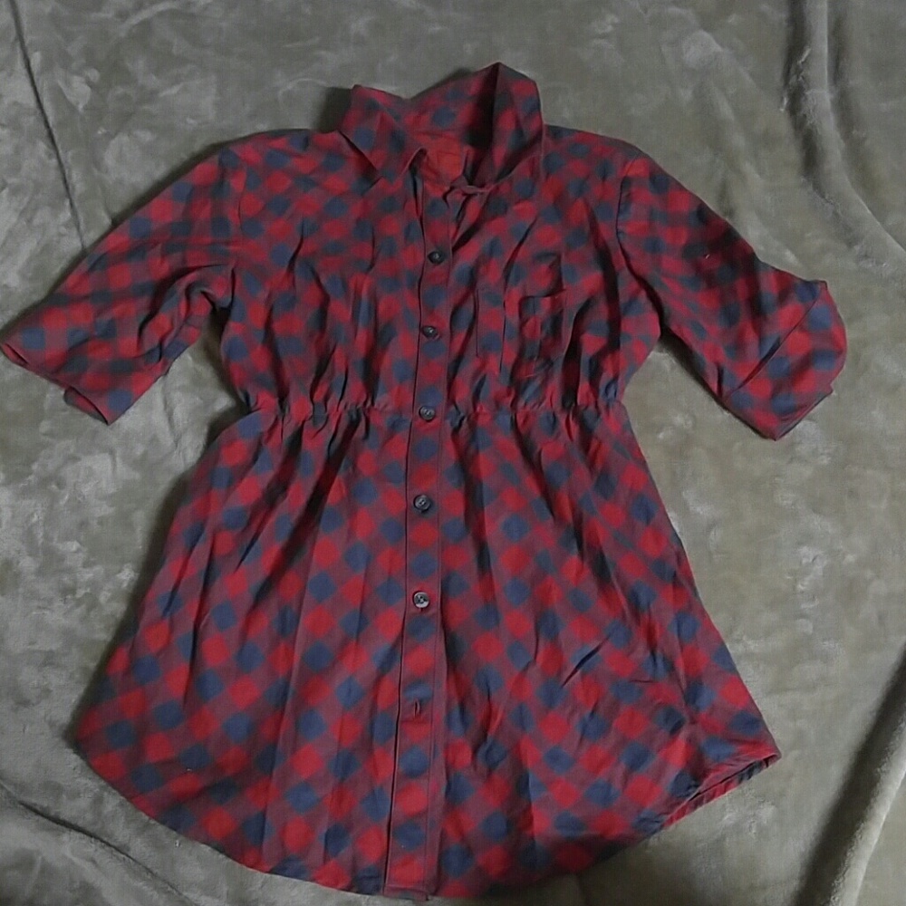 Plaid button up shirt