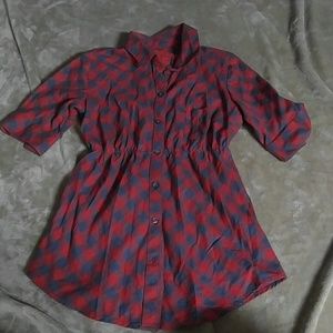 Plaid button up shirt