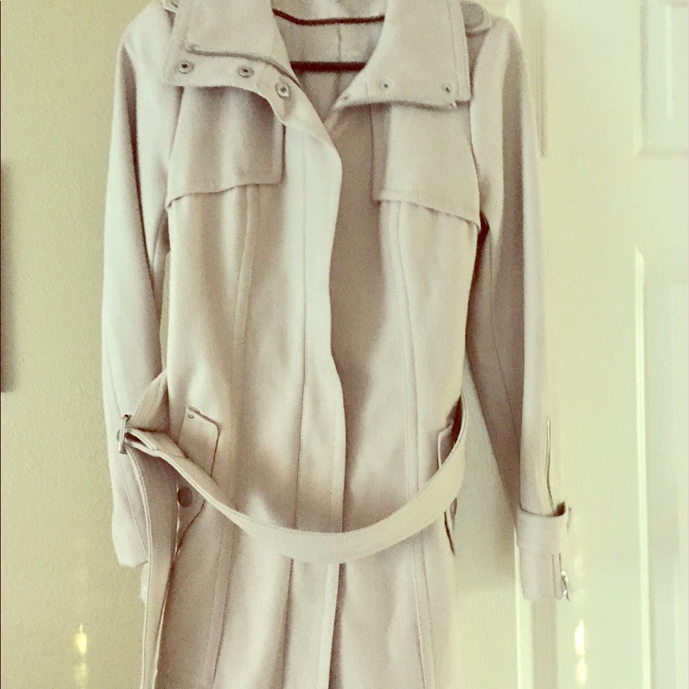 Kenneth Cole Wool Beige Trench-coat