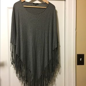 Poncho Cape Sweater - Cotton/Cashmere Worn Once!