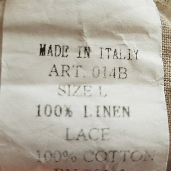 Michelangelo made in Italy 100%linen as L new - Picture 4 of 5