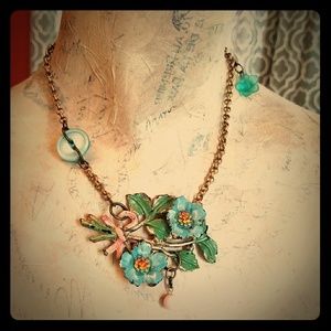 Upcycled refashioned vintage necklace