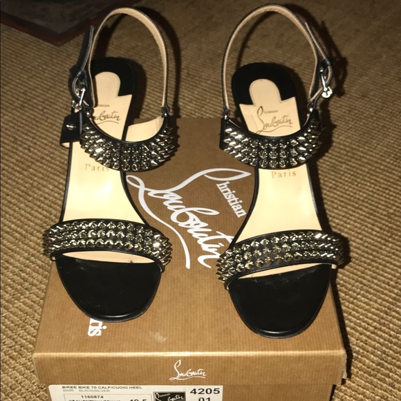 Rare Sold Out Christian Louboutin Bikee low heels - Picture 1 of 3