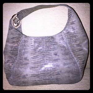 Michael Kors lizard embossed shoulder bag