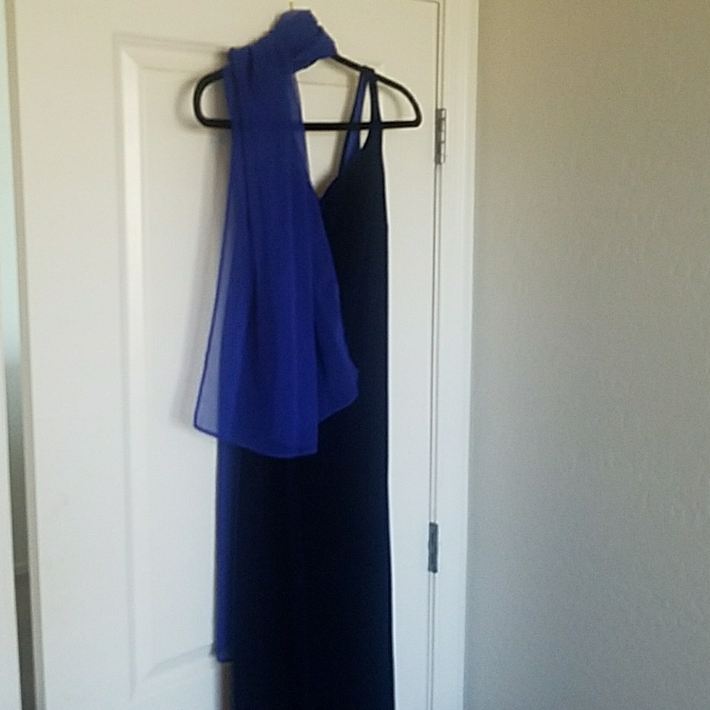Full length velvet gown