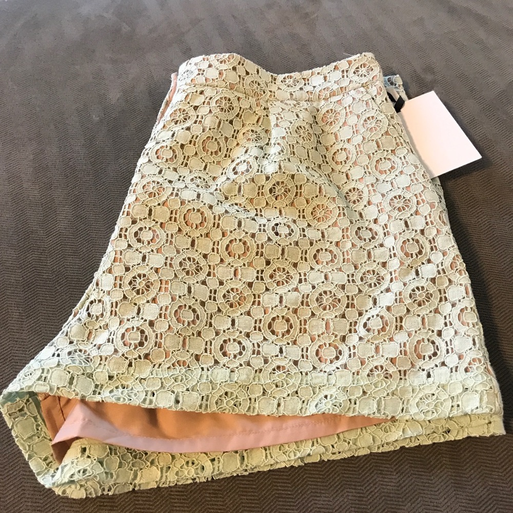 NWT - Victoria Beckham Lace Shorts