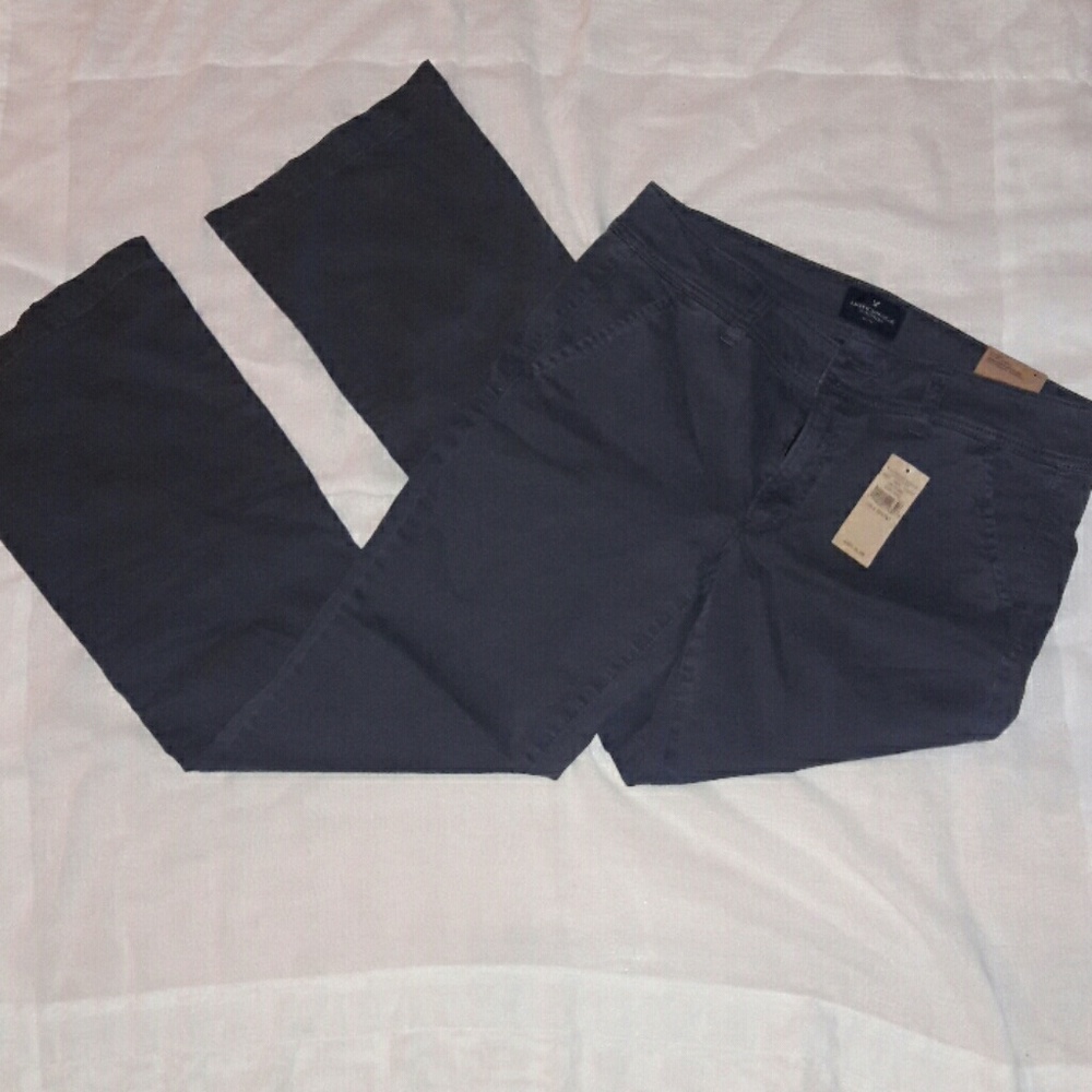 American Eagle kick boot mid rise pants